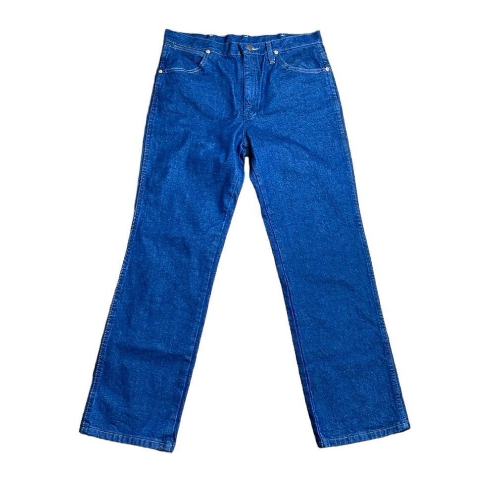 Men’s Vintage Straight Leg Wrangler Blue Jeans size 32